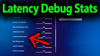 How to Turn On or Off Latency Debug Stats in Fortnite [upl. by O'Donoghue]