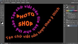 Photoshop CS6Tạo chữ trên ảnh với Type Tool Beginner [upl. by Apostles107]