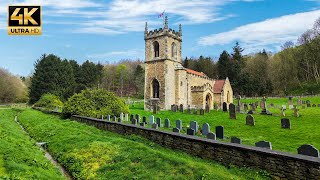 Gentle Village Walk in the Heart of the Wolds  BRANTINGHAM ENGLAND [upl. by Tonjes]