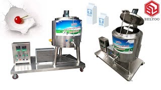 50L100 Lh HTST flow pasteuriser for mini dairy plant Fresh milk pasteurizer machine [upl. by Laamak]