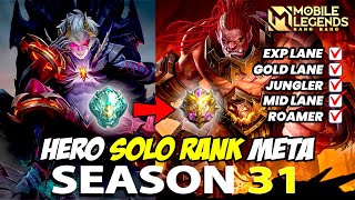 HERO META SEASON 31 MOBILE LEGENDS INDONESIA 2024 ❗ WINSTREAK SOLO RANK EPIC SAMPAI MYTHIC IMMORTAL [upl. by Aissenav]