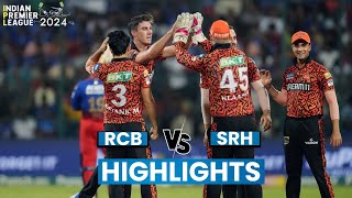 RCB vs SRH Highlights Sunrisers Hyderabad Beat Royal Challengers Bengaluru By 25 Runs  IPL 2024 [upl. by Jacinthe]