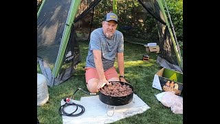 Uses review Camco 58041 Portable Campfire Propane Fire Pit with Lava Rocks for Camping 4 stars [upl. by Atsirk]