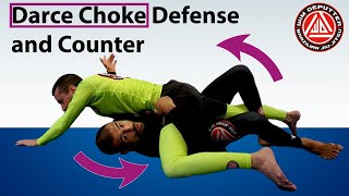 Darce choke from half guard attack defend bait and counter [upl. by Alvira818]