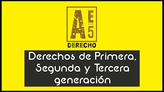 ¿Qué son los derechos de primera segunda y tercera generación ¡Descúbrelo rutahistorica [upl. by Eiramlehcar]