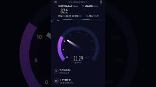 TMobile Home Internet Speed Test August 7 [upl. by Torrlow]