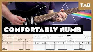 Pink Floyd  Comfortably Numb  Guitar Tab  Lesson  Cover  Tutorial [upl. by Sello]