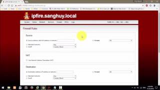 Lab 8 IP Fire Firewall Rules [upl. by Yaja]