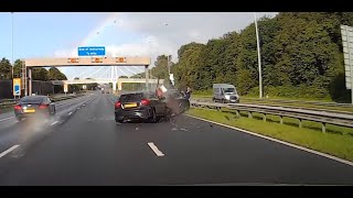 M62 crash  So much is wrong with this clip [upl. by Analaj]