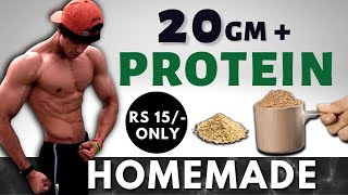 Homemade Protein Powder For Bodybuilding and Muscle Gain [upl. by Vanya]