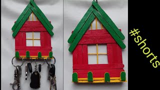 Ice cream Stick Craft  Key holder making idea [upl. by Benyamin300]