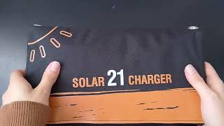 ☀️🔋Presentación de Cargador portátil de carga rápida 21W solar [upl. by Aihsinat]