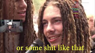 KAI CENATS REACTS TO YOURRAGE FANS AT UTAH RAP FESTIVAL [upl. by Cassey]