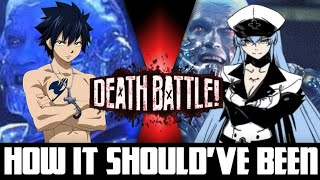 How Gray VS Esdeath DEATH BATTLE Shouldve Been [upl. by Ahsilat480]