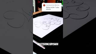 Name lettering 685 asmr satisfying viral shorts handwriting tiktok bgmi art trending song [upl. by Gabrielli914]