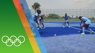 Training for Rio with the Indian Hockey team [upl. by Filip]