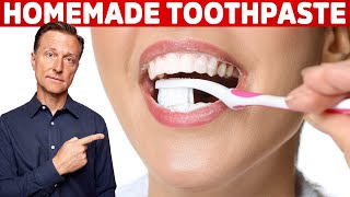 The BEST Homemade Toothpaste Only 4 Ingredients [upl. by Hadeis]