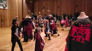 Salmon song by Tsimshian dancers of Metlakatla Alaska [upl. by Etteuqram]