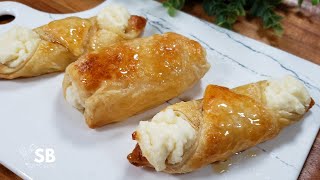 Quesitos Puerto Rican Cheese Turnovers Recipe [upl. by Akemej]