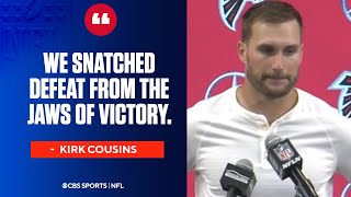 Kirk Cousins upset with offenses play and continuity against Chiefs  Press Conference [upl. by Adelric]