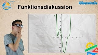 Funktionsuntersuchung  Kurvendiskussion  Oberstufe ★ Wissen [upl. by Yaja389]