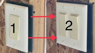 Turning one light switch into two switches for two different lights [upl. by Eema591]