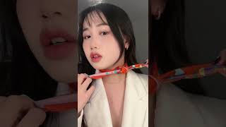 Hermes Easy Twilly Neck Ribbon Tutorial 🧡 douyin kbeauty fashion scarf twilly shorts viral [upl. by Serilda]