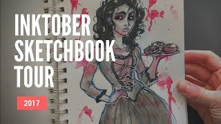 Inktober Sketchbook Tour  Nov 2017 [upl. by Cattan661]