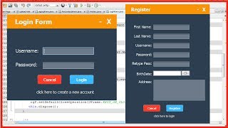 JAVA  How To Design Login And Register Form In Java Netbeans [upl. by Eceinwahs]