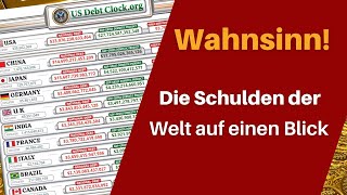 Manche Länder überraschen enorm So verschuldet sind die Länder verglichen mit dem BIP [upl. by Ecirpak]