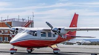 Partenavia P68 takeoff at Jandakot airport [upl. by Ysdnyl]