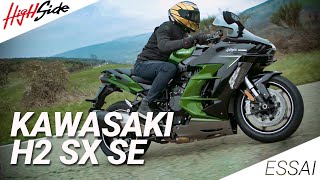 200 chevaux pour voyager  Kawasaki H2 SX SE  ESSAI [upl. by Einaeg834]