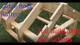 Complete Gable Roof Build Full instructions for beginners [upl. by Winters954]