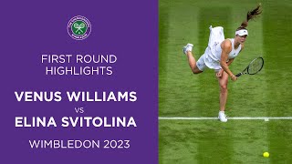 Svitolina Beats Williams  Venus Williams vs Elina Svitolina  Match Highlights  Wimbledon 2023 [upl. by Enamrahc282]