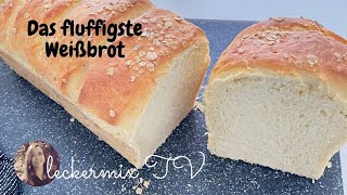 Fluffiges Weißbrot 🍞 Das GEHEIMNIS der Buttermilch 😋 Thermomix TM5TM6  Leckermix TV Weißbrot [upl. by Agna]