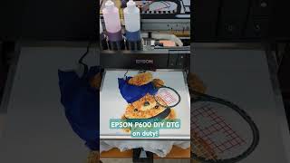 Custom P600 DTG dual CMYK with DX5 dampers diy dtg epson tshirt printing [upl. by Hedelman]