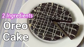 2 Ingredients Oreo Cake 15 Minutes  How to make 2 Ingredient Oreo Cake l No Flour [upl. by Aknaib]