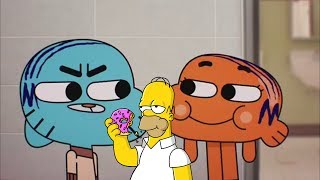 La Graciosa Referencia De Homero Simpson En El Increible Mundo De Gumball [upl. by Diego]