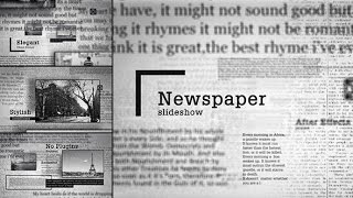 Newspaper Slideshow After Effects template [upl. by Karolyn584]