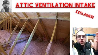 ROOF VENTILATION BAFFLES EXPLAINED part 1 intake [upl. by Atiuqiram]