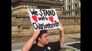 Rally held in Public Square to denounce violence in Charlottesville [upl. by Anaujat]