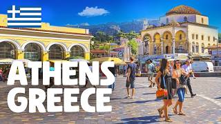 Athens Greece — Walking Tour 4K 🇬🇷 [upl. by Anwad]