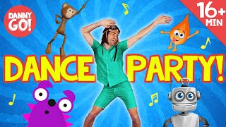 Wiggle Freeze Spin  more  Dance Along  Dance Compilation  Danny Go Songs for Kids [upl. by Adnot]