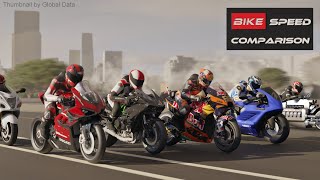 BIKE SPEED COMPARISON 3D  Fastest Motorcycle 3d comparison [upl. by Mcmath]