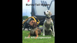 Ep 24 Fitting suspension on the Burley Tail Wagon dog trailer [upl. by Wershba515]