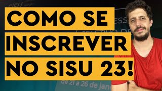 COMO SE INSCREVER NO SISU DE 20231  TUTORIAL PASSO A PASSO [upl. by Redleh]