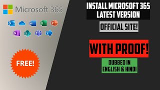 HOW TO INSTALL MICROSOFT 365 FREE  INSTALL MICROSOFT 365 LATEST VERSION FREE  MICROSOFT 365 LATEST [upl. by Naeruat]