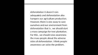 Deforestation paragraph easy for class 678910 [upl. by Yaker]