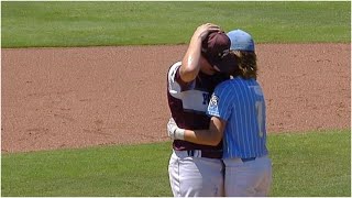 Little Leaguer consoles pitcher after getting hit in the head ❤️ [upl. by Sheldon]