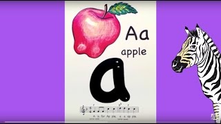 ABC Montessori Sing and Trace with alphabet flashcards [upl. by Arodal]